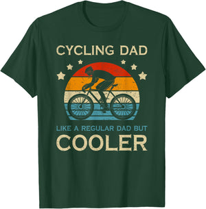 Cycling Dad Radfahrer Papa Vatertag Fahrrad Fahrradfahrer T-Shirt - T-Shirt | Forest
