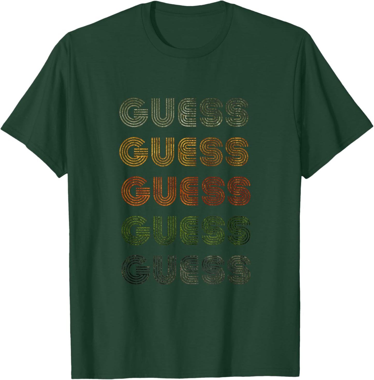 Love Heart Guess Grunge Vintage Style Black Guess T-Shirt - T-Shirt | Forest