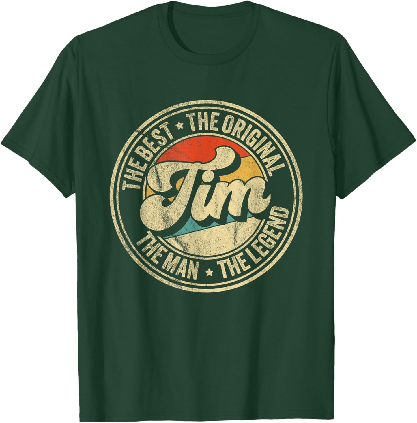 Retro Tim Name Saying Funny Tim T-Shirt - T-Shirt | Forest