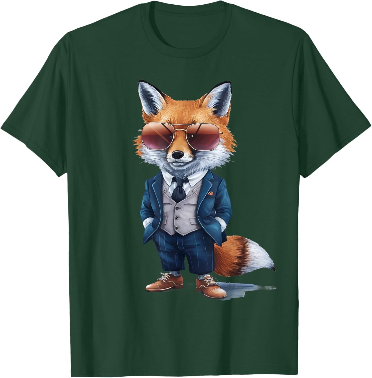 Fox Fox Men's Women's Suit Fox T-Shirt - T-Shirt | Forest
