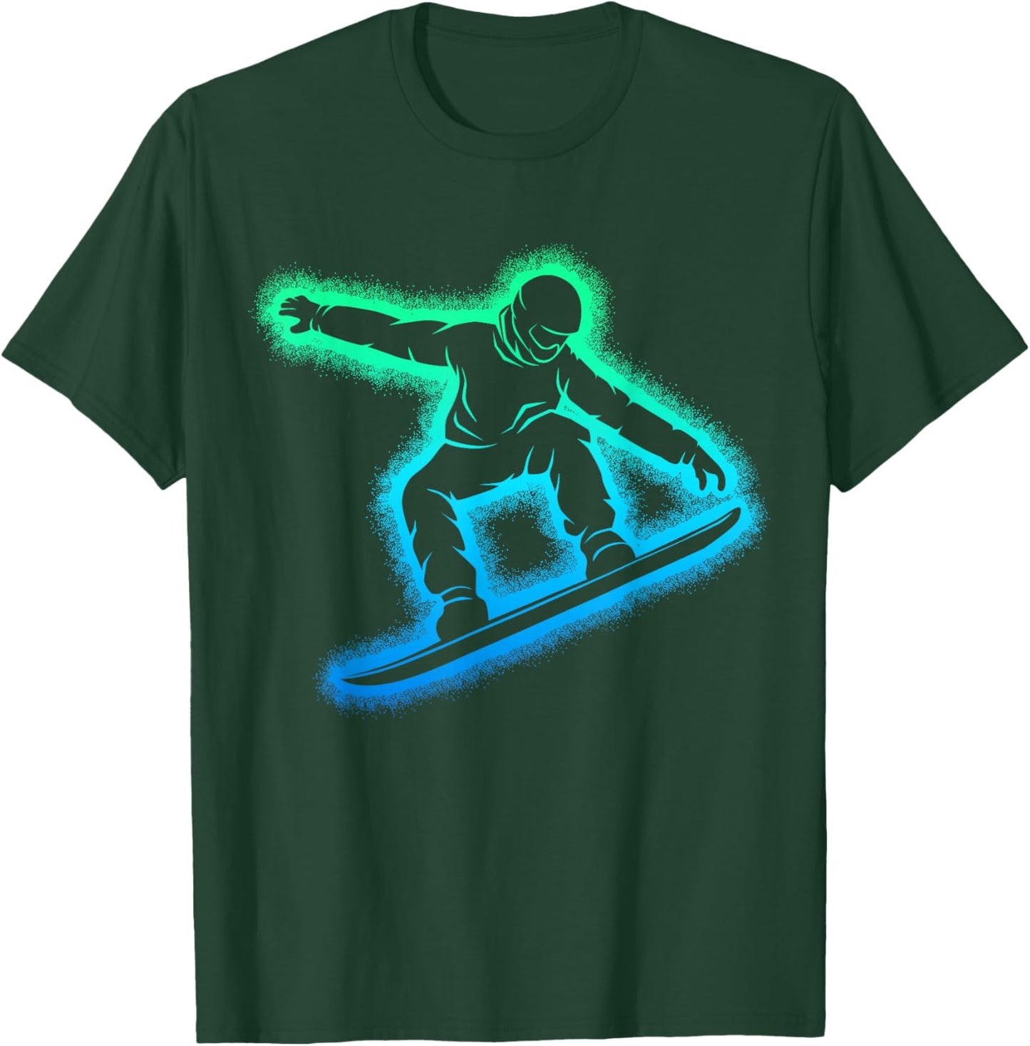 Snowboard Snowboarder Snowboarding Boys Children Men T-Shirt - T-Shirt | Forest