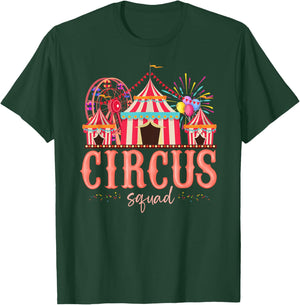 Carnival Staff Circus Matching Squad Birthday Happy Holiday T-Shirt - T-Shirt | Forest