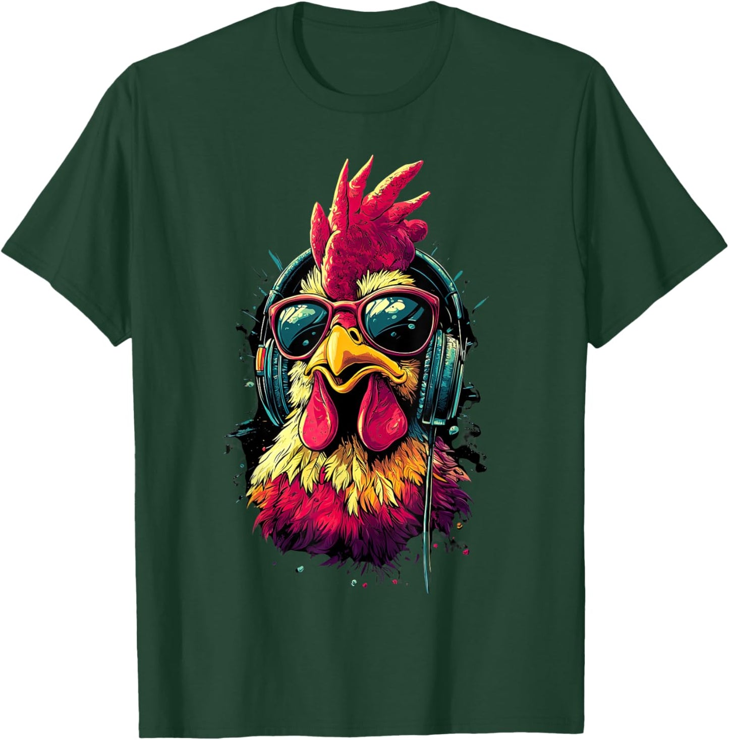 Funny Chicken cool Graffiti Urban art street T-Shirt - T-Shirt | Forest
