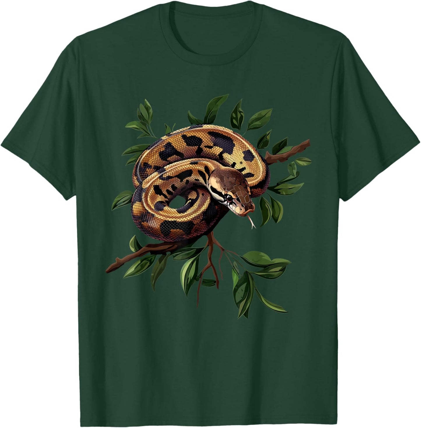 Funny King Python Lover Snakes Reptiles Python T-Shirt - T-Shirt | Forest