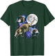 Vintage Three Platypus Howling at The Moon Animal Lovers T-Shirt - T-Shirt | Forest