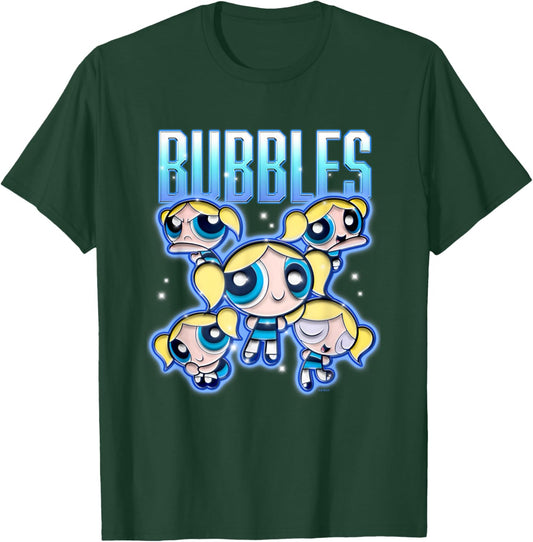 The Powerpuff Girls Bubbles Chrome Multi Pose T-Shirt - T-Shirt | Forest