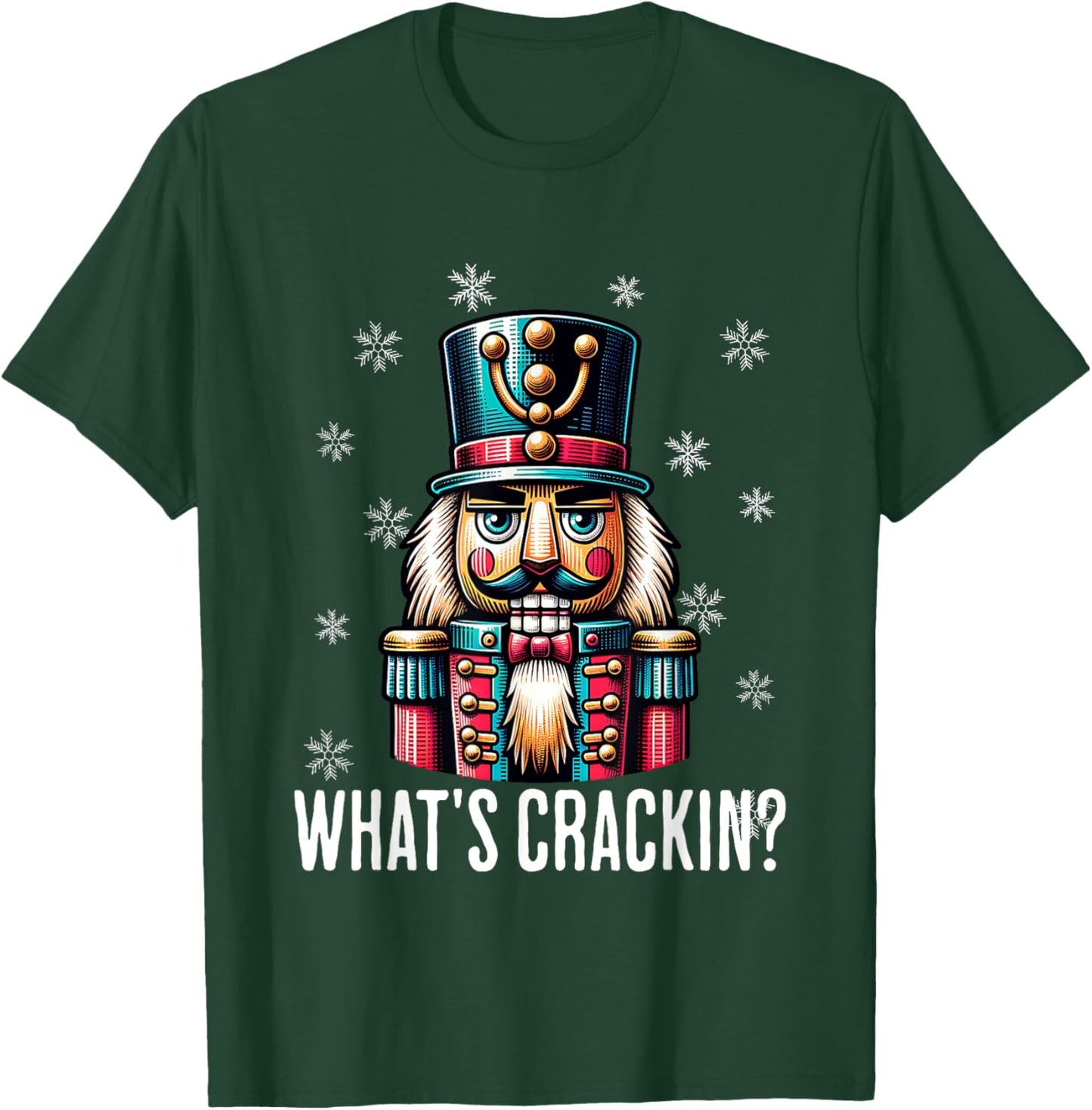 Funny Christmas Nutcracker Men Women Nutcrackers Xmas T-Shirt - T-Shirt | Forest