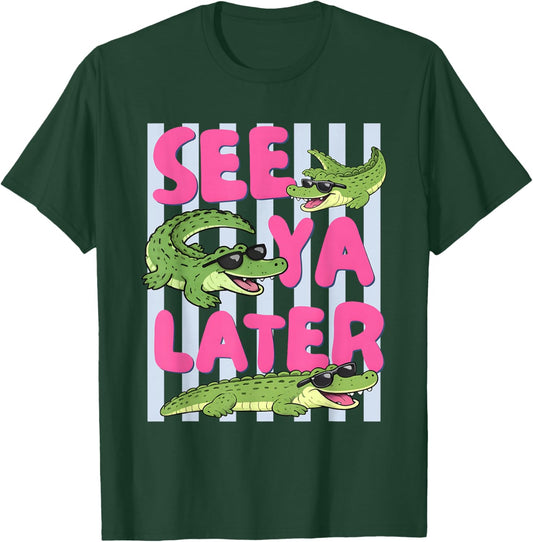 See Ya Later School’s Out for Summer Vacation Teacher Kids T-Shirt - T-Shirt | Forest
