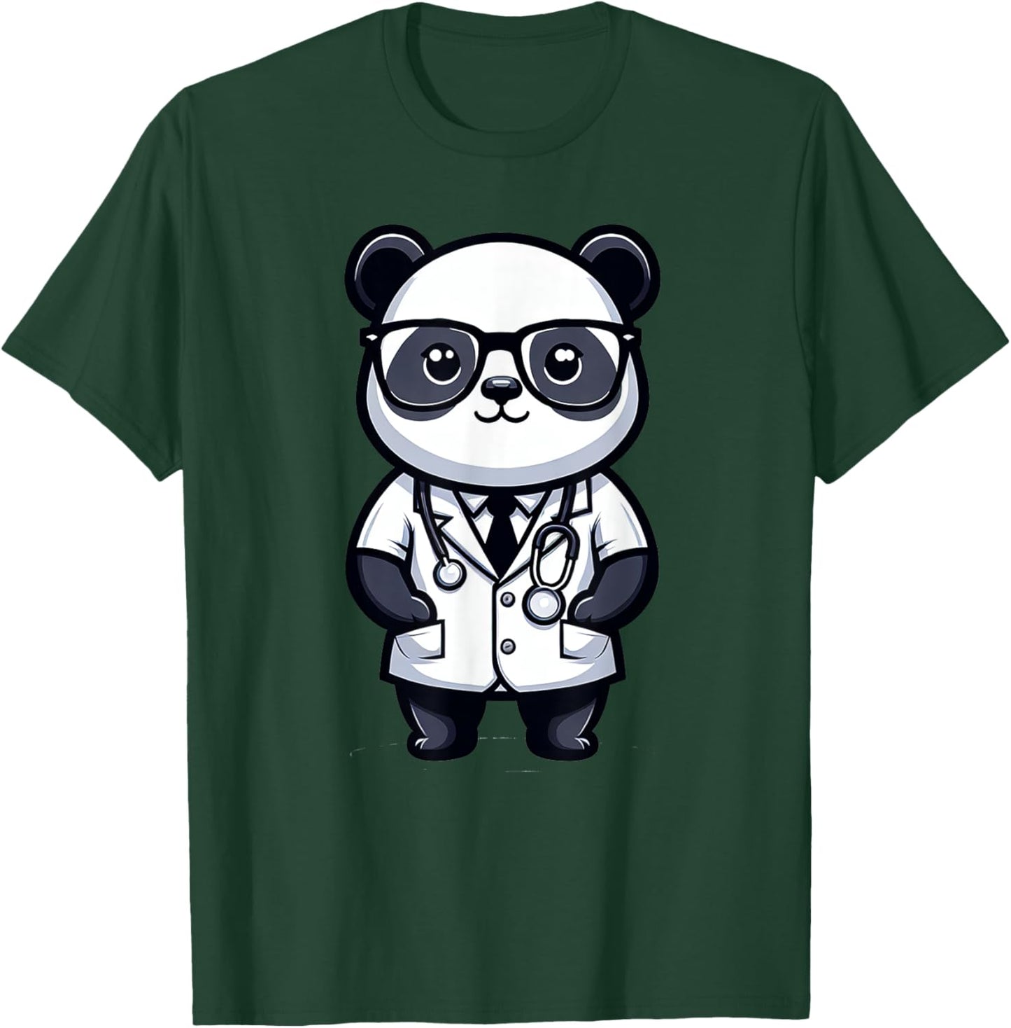 Cute Panda Doctor T-Shirt - T-Shirt | Forest