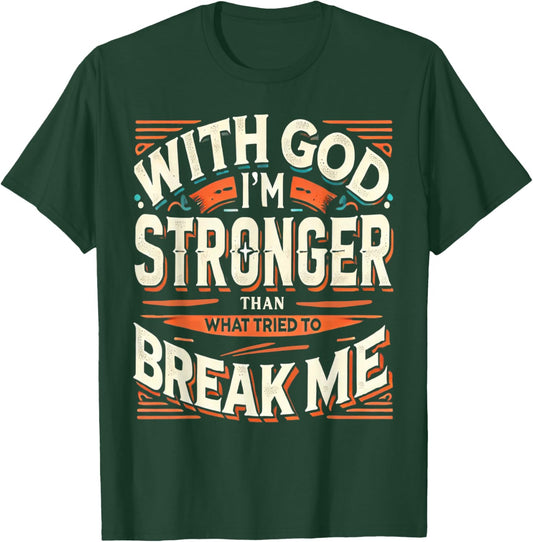 Inspirational Christian Religious Faith Based God Clothing T-Shirt - T-Shirt | Forest