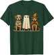 Cute Halloween Dogs Ghost Witch Mummy Funny Costume T-Shirt - T-Shirt | Forest