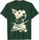 Schnauzer Playing Drums Funny Musician Dog Drummer Punk T-Shirt - T-Shirt | Forest