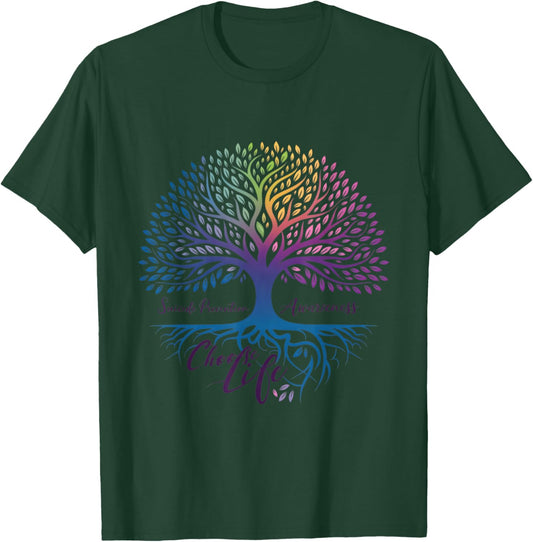 Tree Of Life Choose Life Suicide Prevention Awareness T-Shirt - T-Shirt | Forest