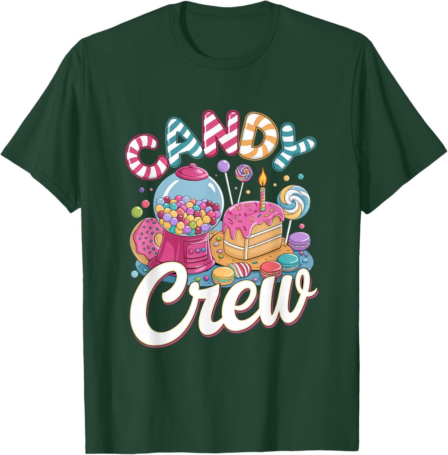 Candy Crew Shirt Men Women Children's T-Shirt - T-Shirt | Forest