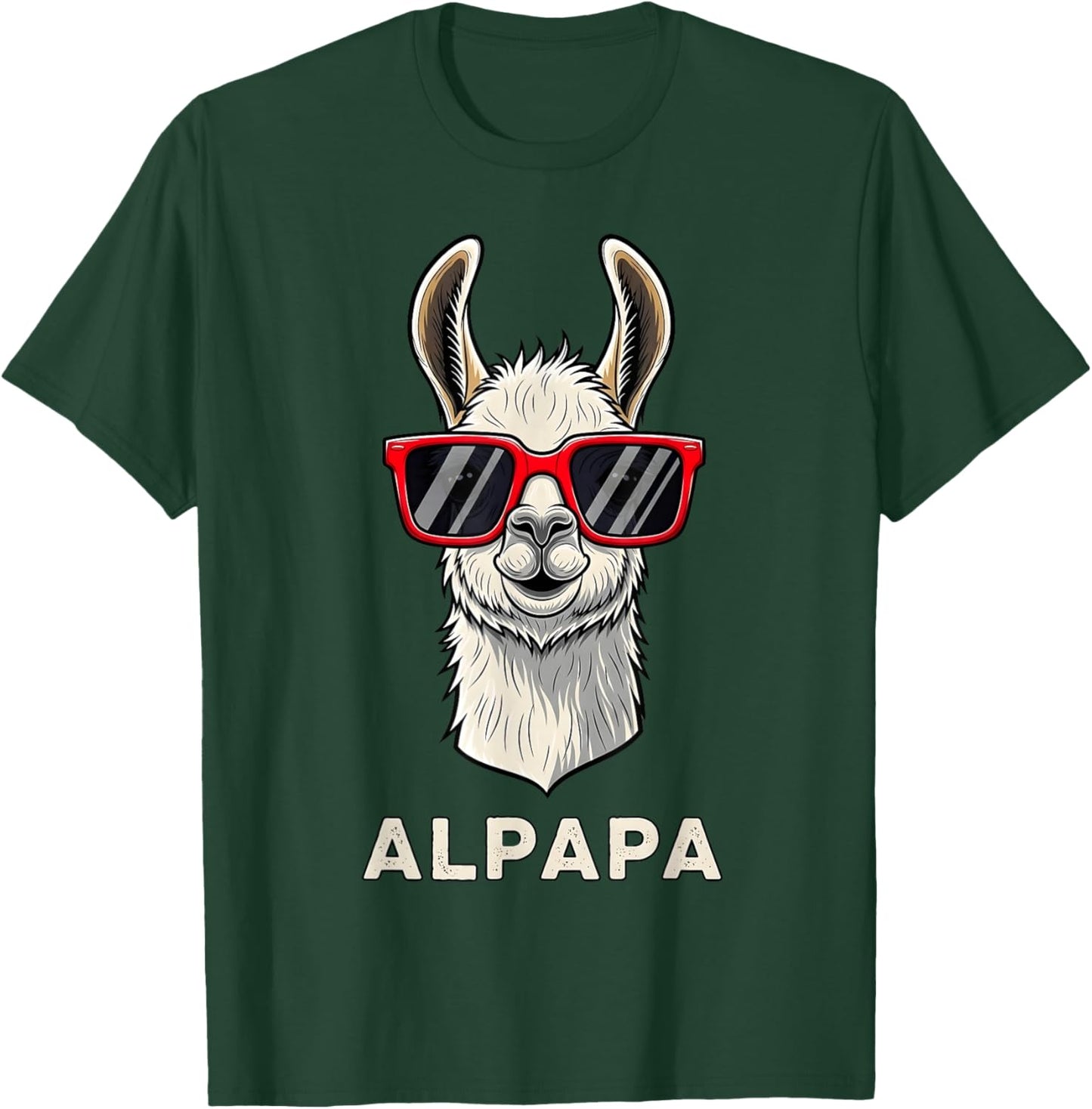 Lustiges Alpaka Dad Design zum Vatertag T-Shirt - T-Shirt | Forest