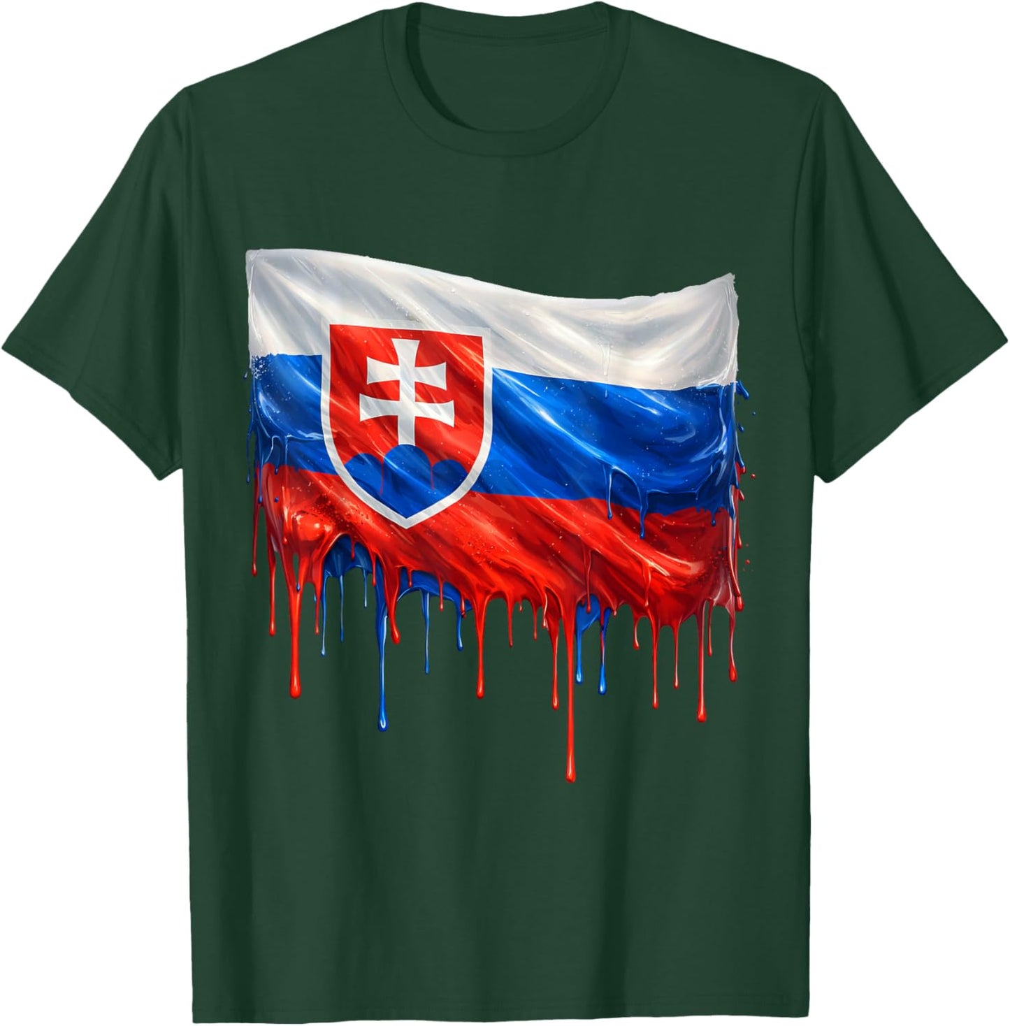 Slovakia Flag T-Shirt - T-Shirt | Forest