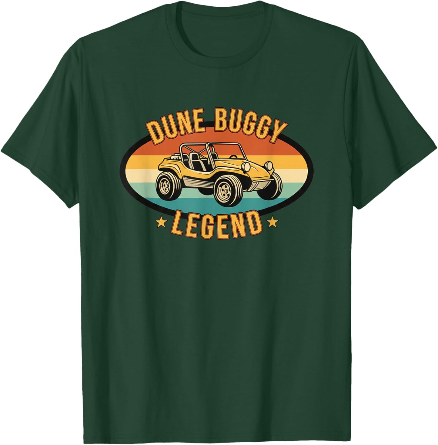 Car Dune Buggy Legend Retro Beach Dune Buggy T-Shirt - T-Shirt | Forest