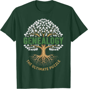 Ultimate Puzzle Genetic Genealogist Ancestor Genealogy T-Shirt - T-Shirt | Forest
