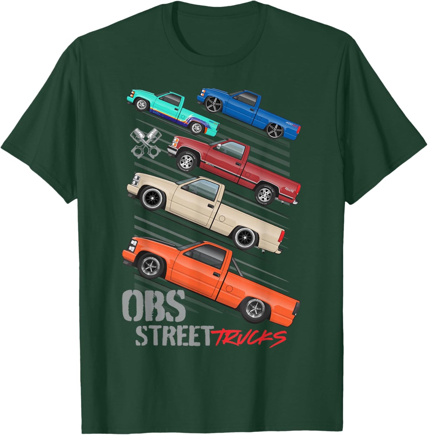 OBS truck 7.3 powerstroke chevys dually T-Shirt - T-Shirt | Forest