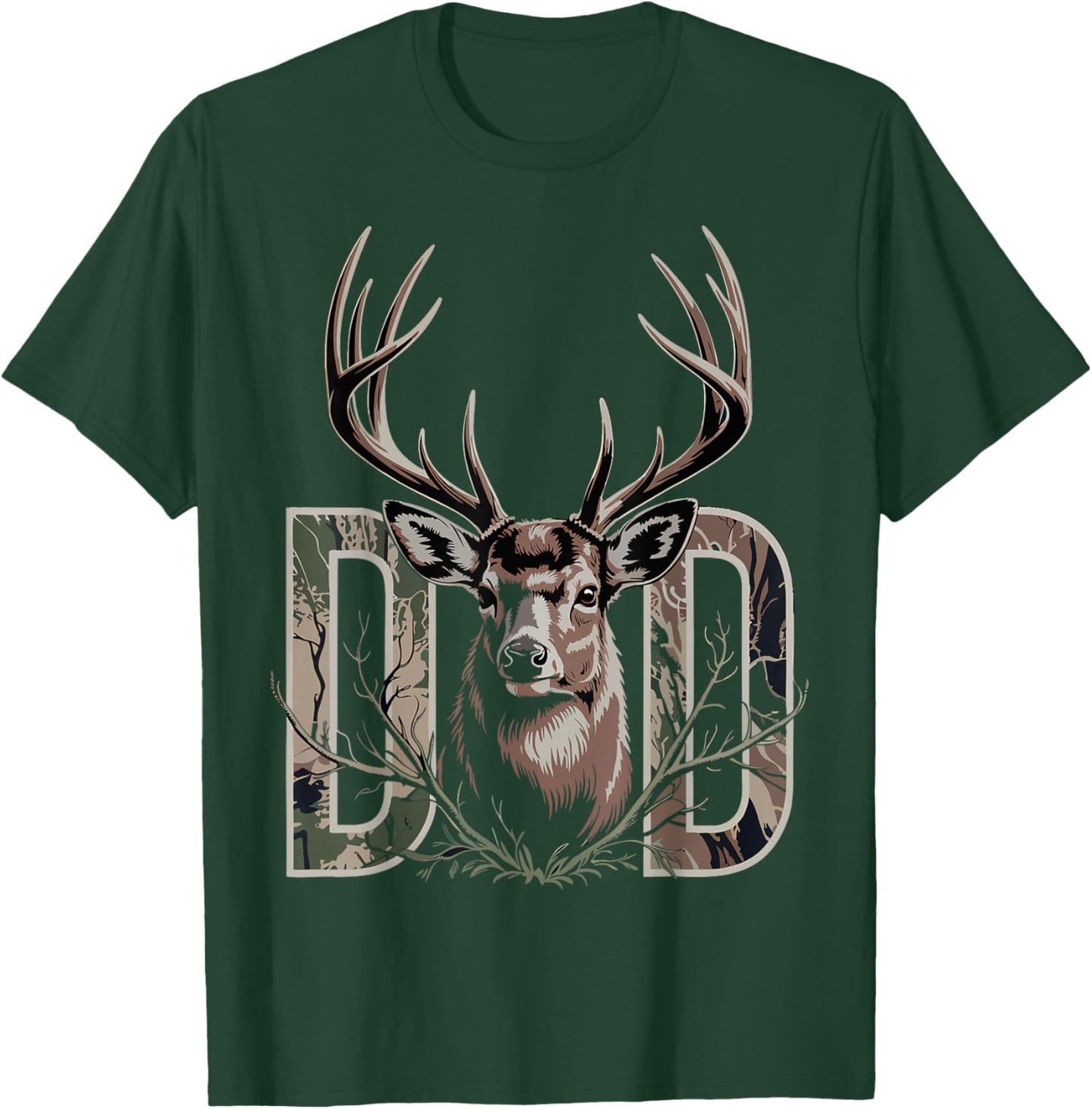 Hunting Dad Father's Day Funny Deer Hunting Lover Dad Daddy T-Shirt - T-Shirt | Forest