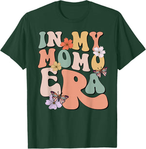 Retro Groovy In My Momo Era Butterfly Mother's Day T-Shirt - T-Shirt | Forest
