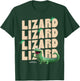 Hoppers Tom Lizard Repeat T-Shirt - T-Shirt | Forest