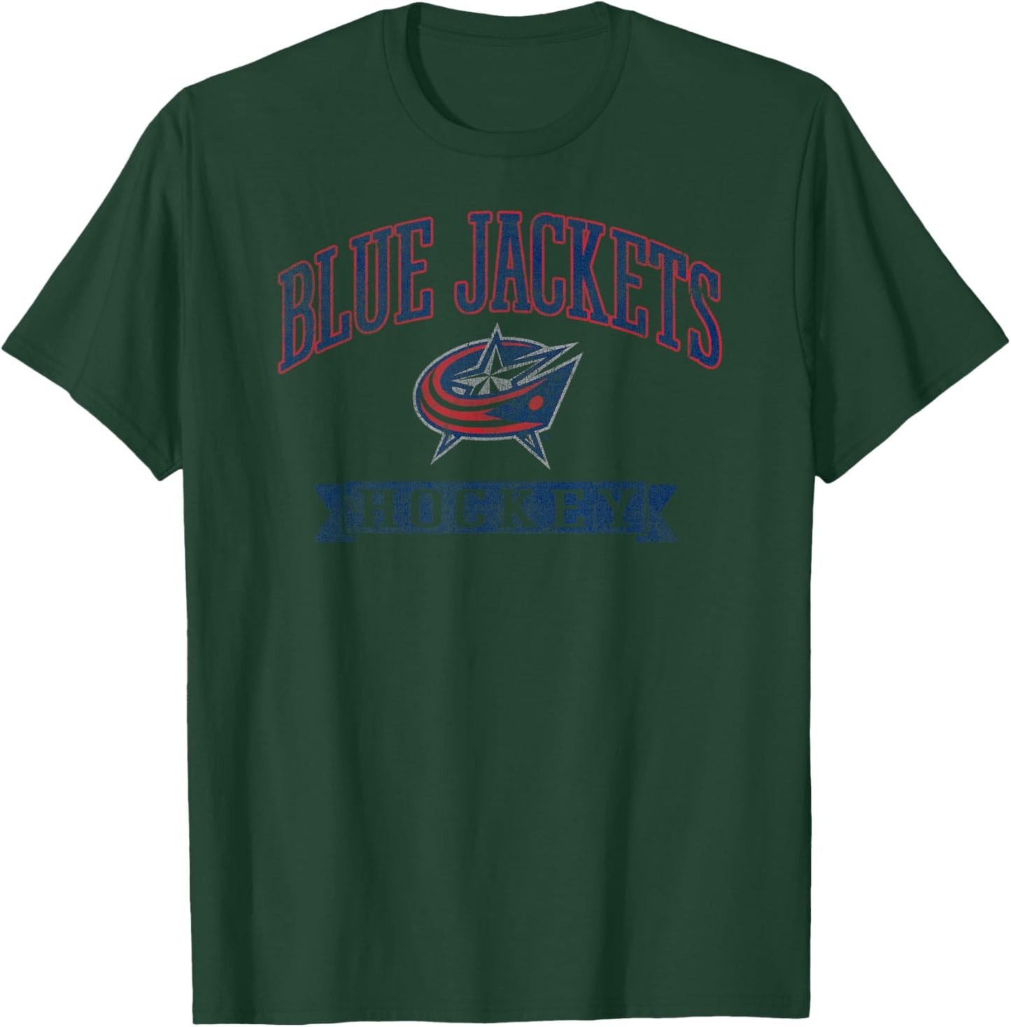 Columbus Blue Jackets Vintage Hockey White Licensed T-Shirt - T-Shirt | Forest