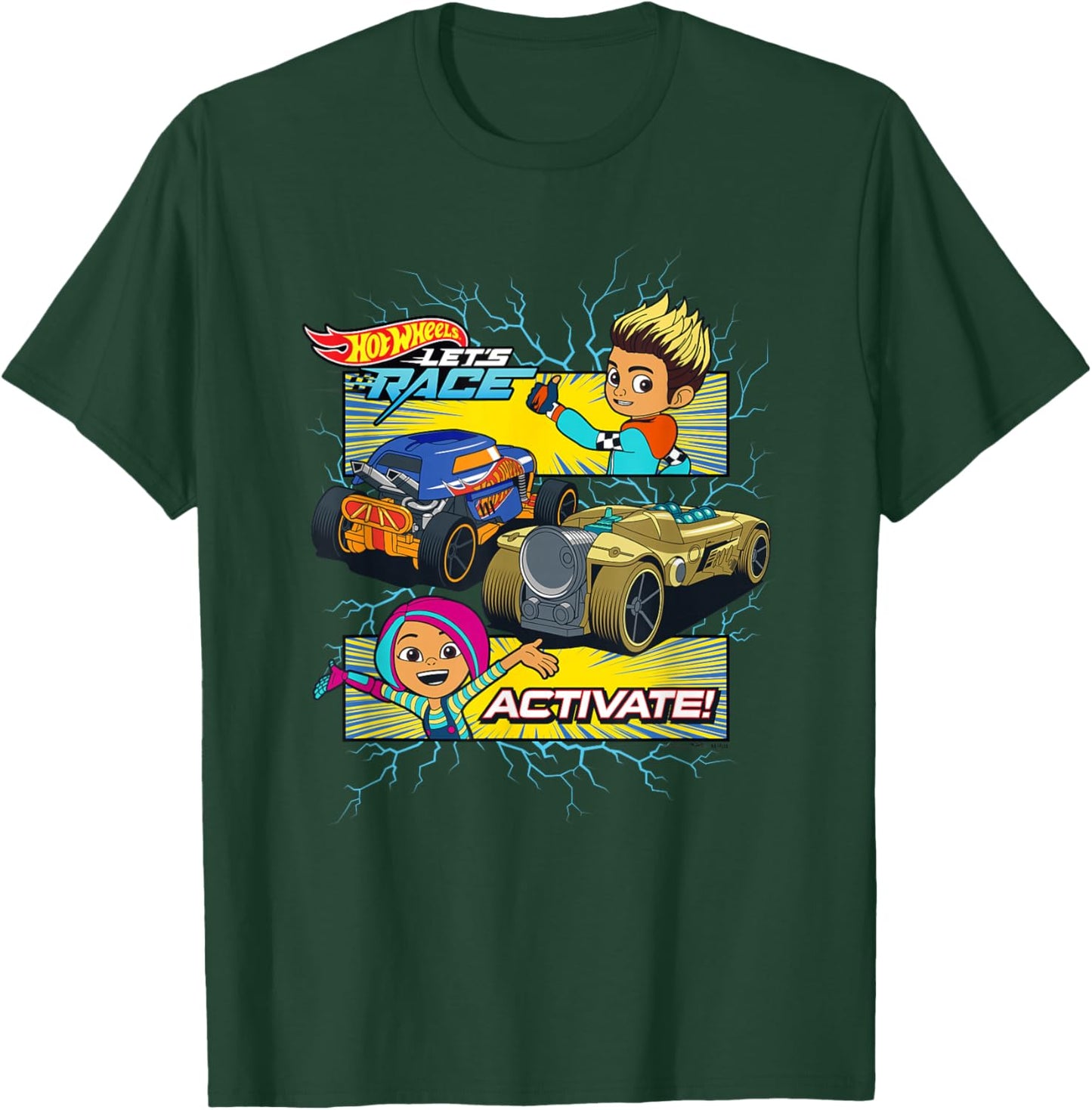 Hot Wheels Let's Race - Activer T-Shirt - T-Shirt | Forest