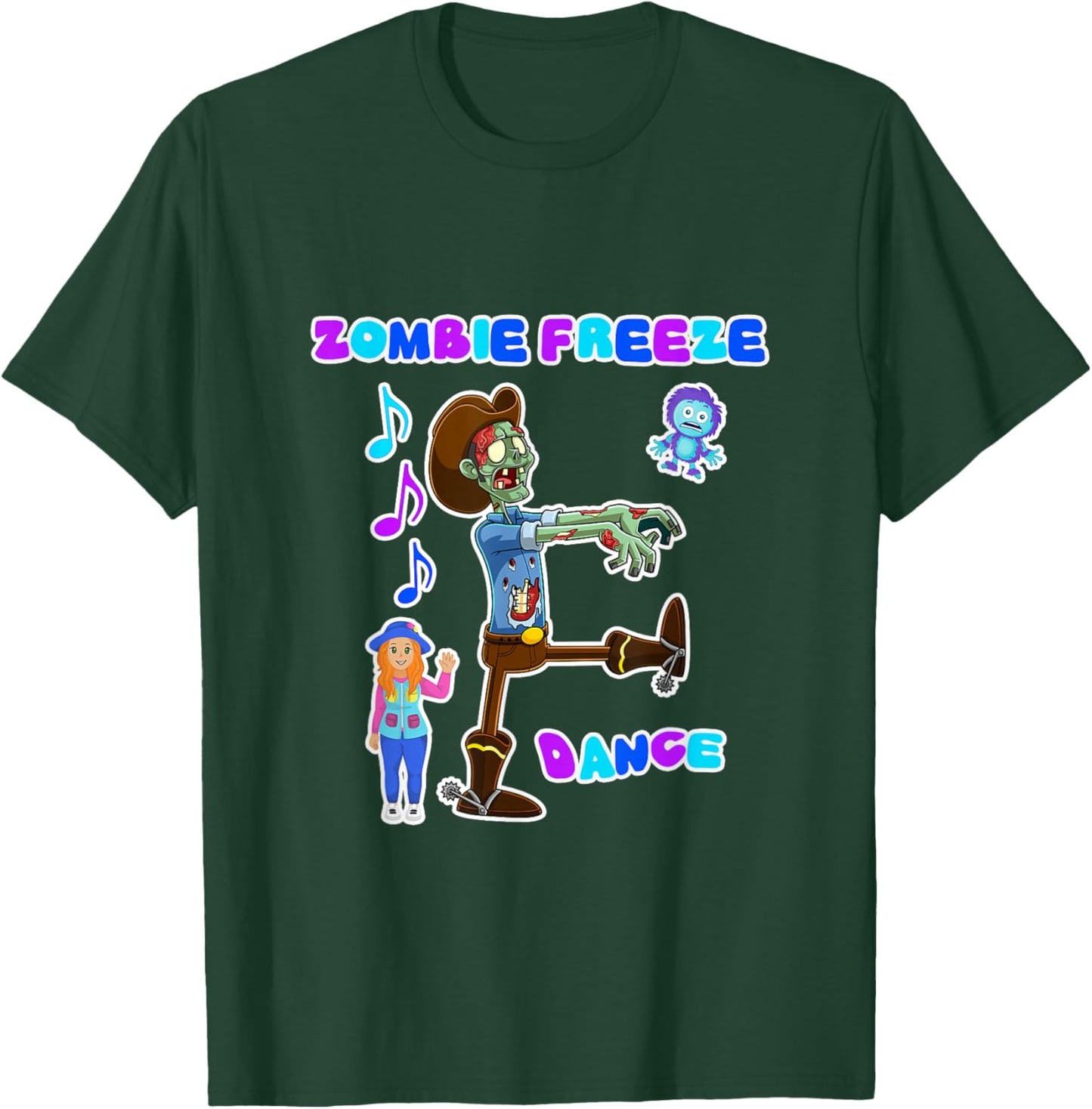 Zombie Freeze Dance with Ms. Sandra T-Shirt - T-Shirt | Forest