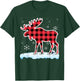 Moose Red Buffalo Plaid Matching Pajama Family T-Shirt - T-Shirt | Forest