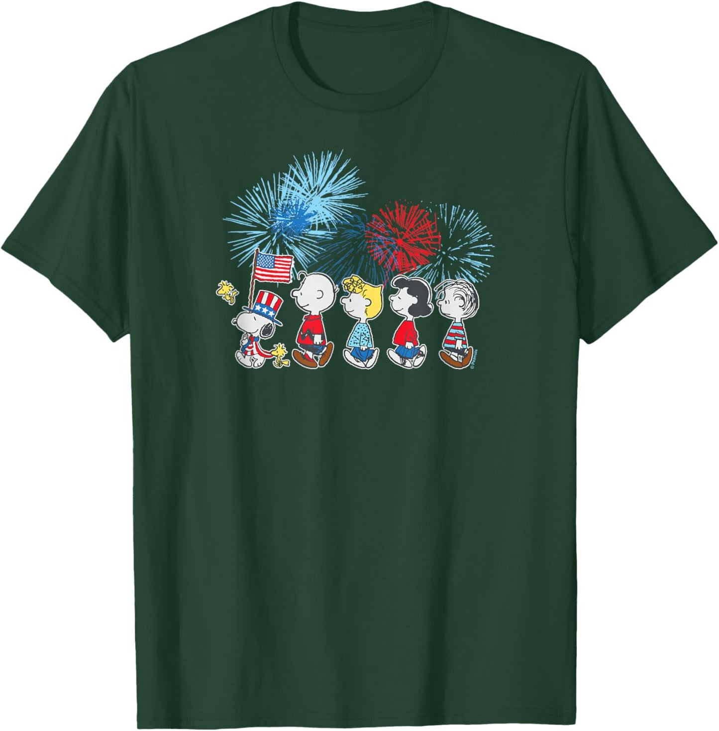 Patriotic Parade and Fireworks T-Shirt - T-Shirt | Forest