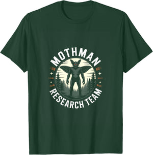 Mothman Research Team Cryptid Paranormal T-Shirt - T-Shirt | Forest