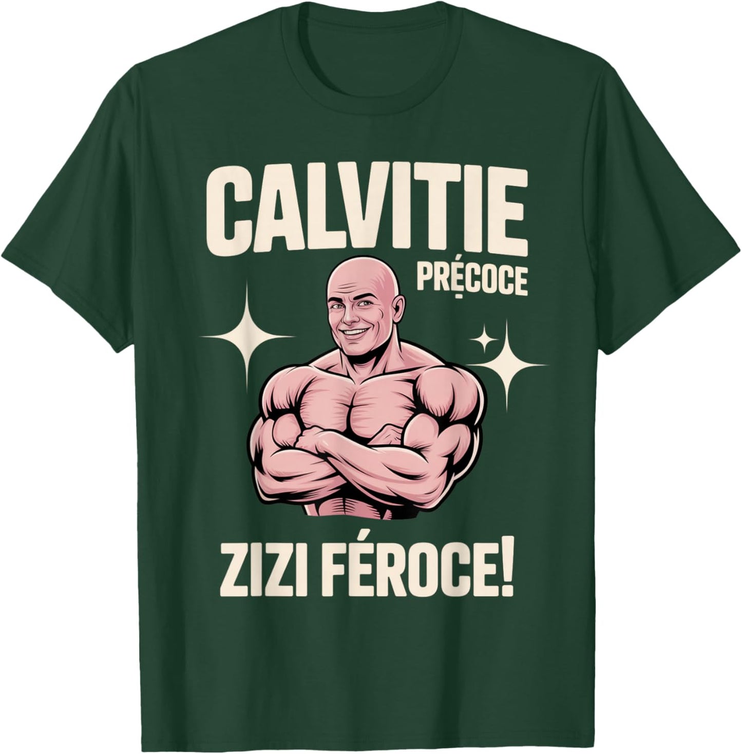 Early Baldness Fierce Zizi Funny T-Shirt - T-Shirt | Forest