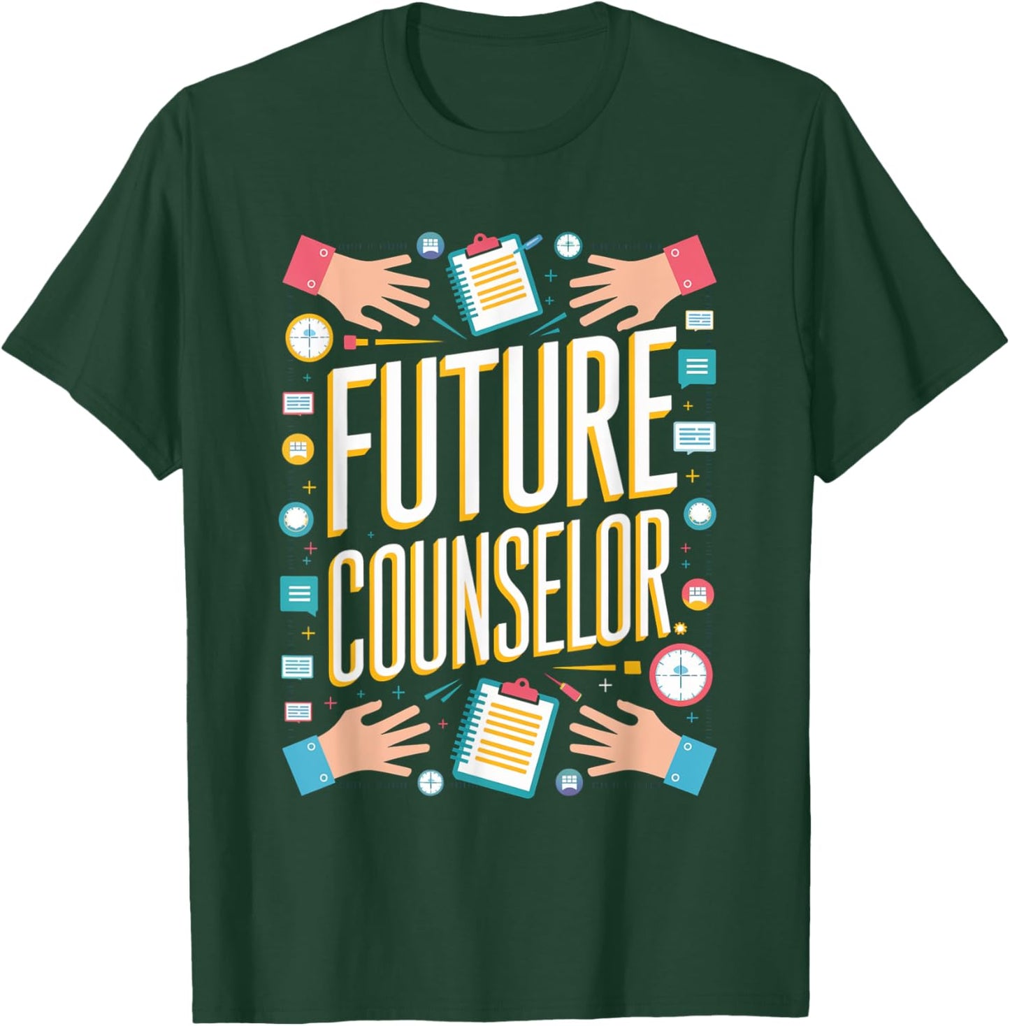 Future Counselor Graduation School Toddler Kids Women Men T-Shirt - T-Shirt | Forest