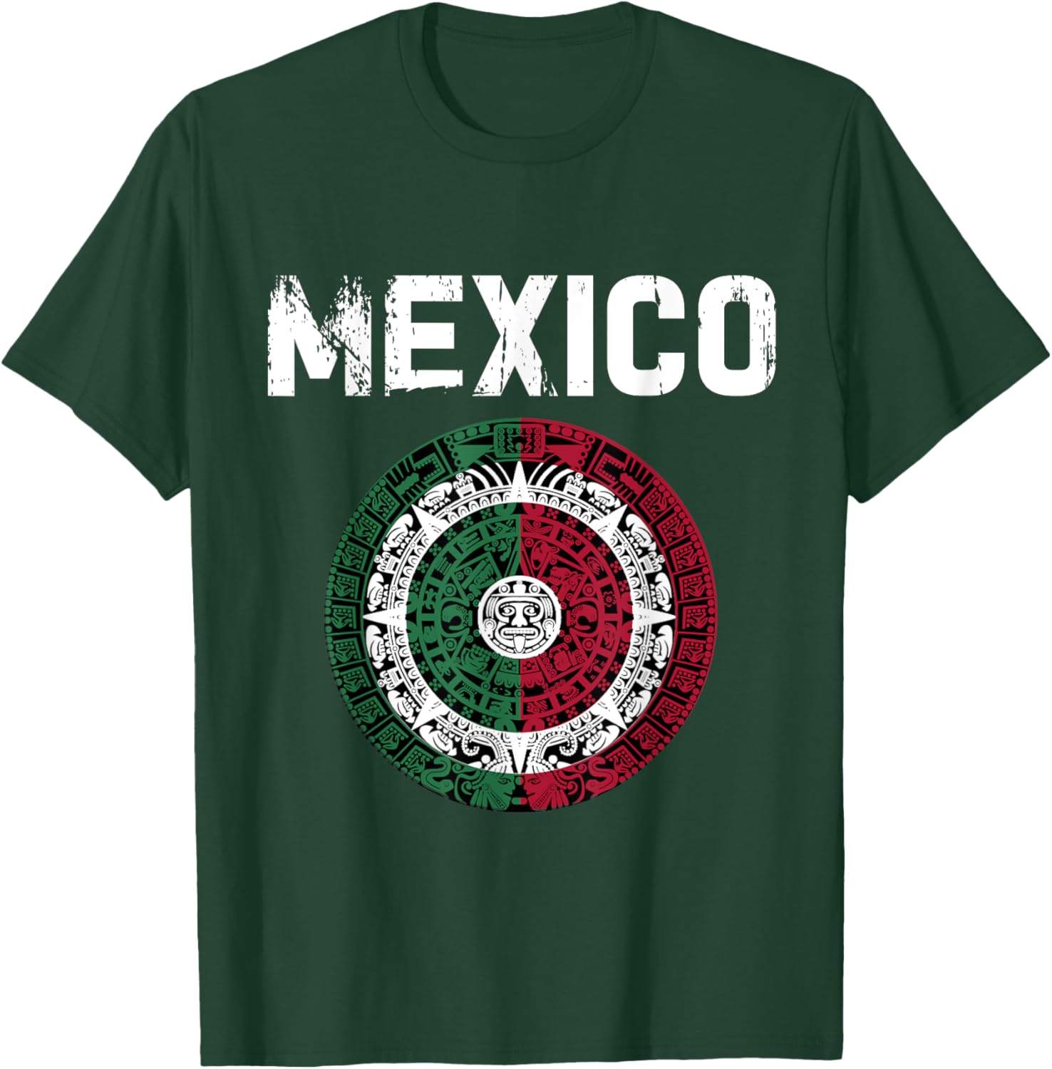 Mexico Flag Mexican Hispanic Siesta Pride Vintage T-Shirt - T-Shirt | Forest