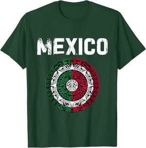 Mexico Flag Mexican Hispanic Siesta Pride Vintage T-Shirt - T-Shirt | Forest