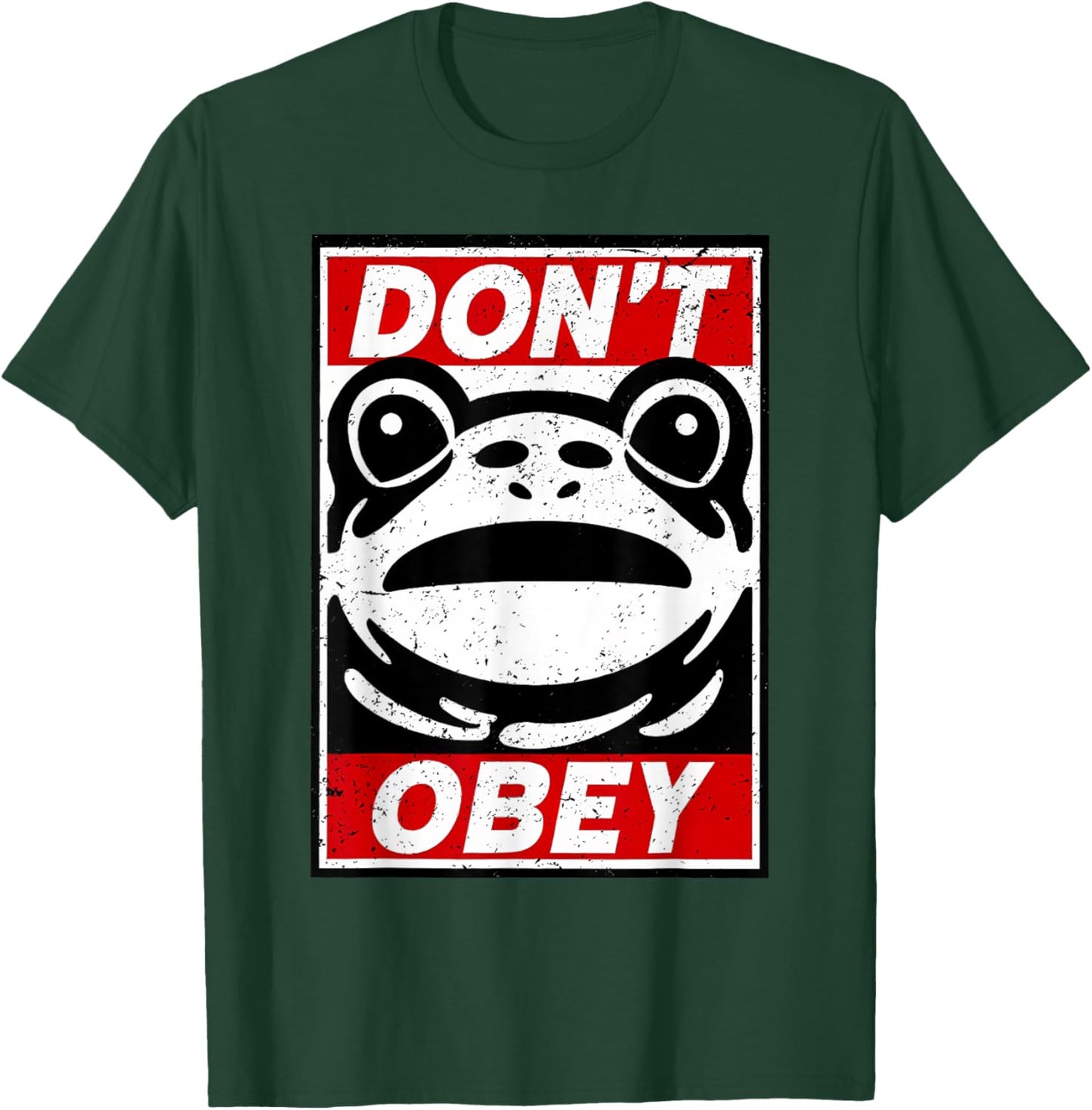 Vintage Portland Frog Don't Obey T-Shirt - T-Shirt | Forest