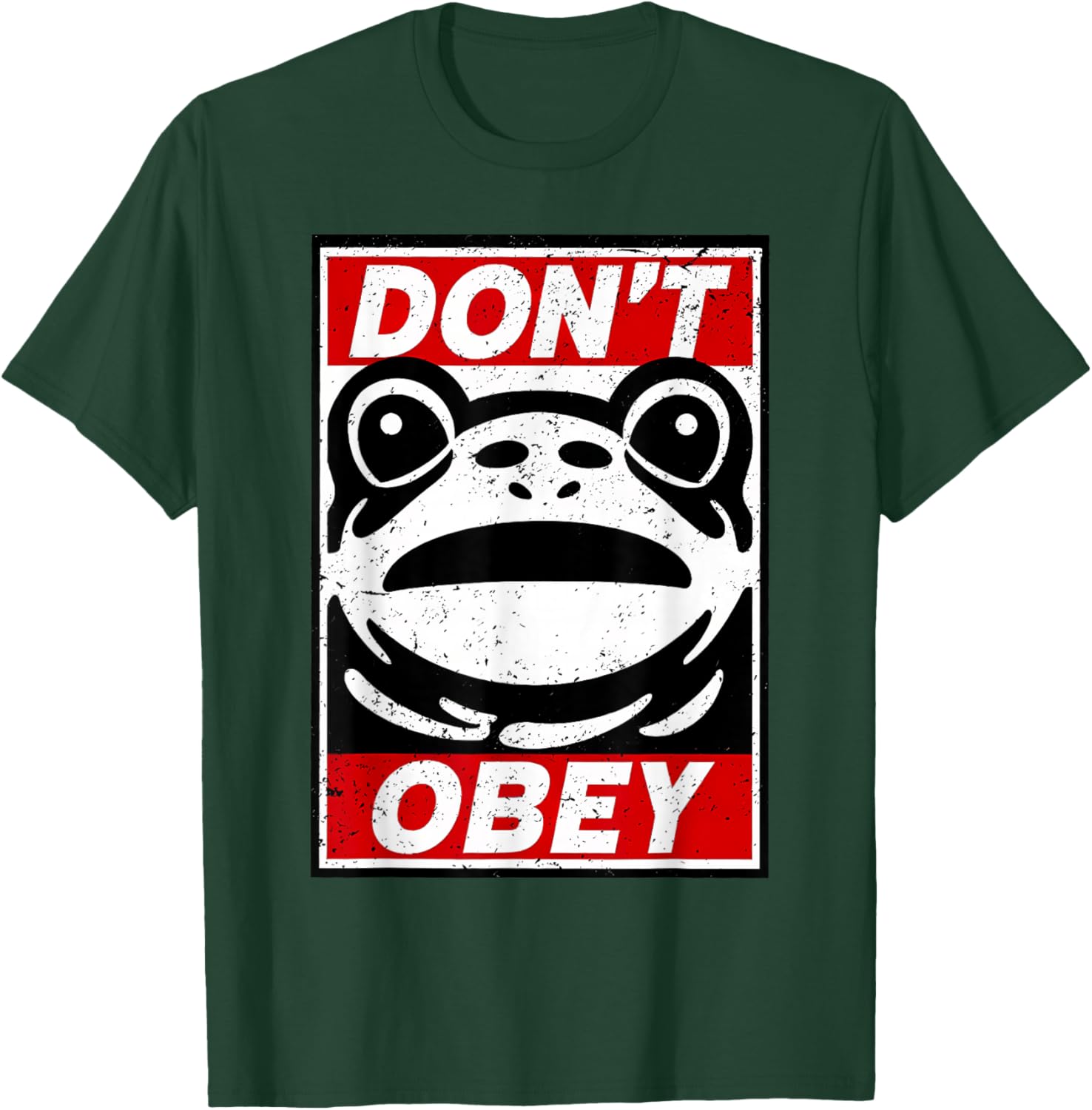 Vintage Portland Frog Don't Obey T-Shirt - T-Shirt | Forest