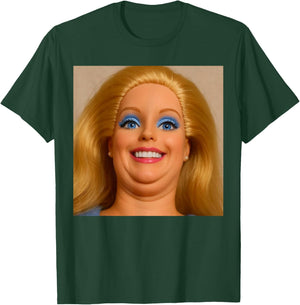 Funny Doll Face Meme Expression Hilarious Sarcastic Gen Z T-Shirt - T-Shirt | Forest