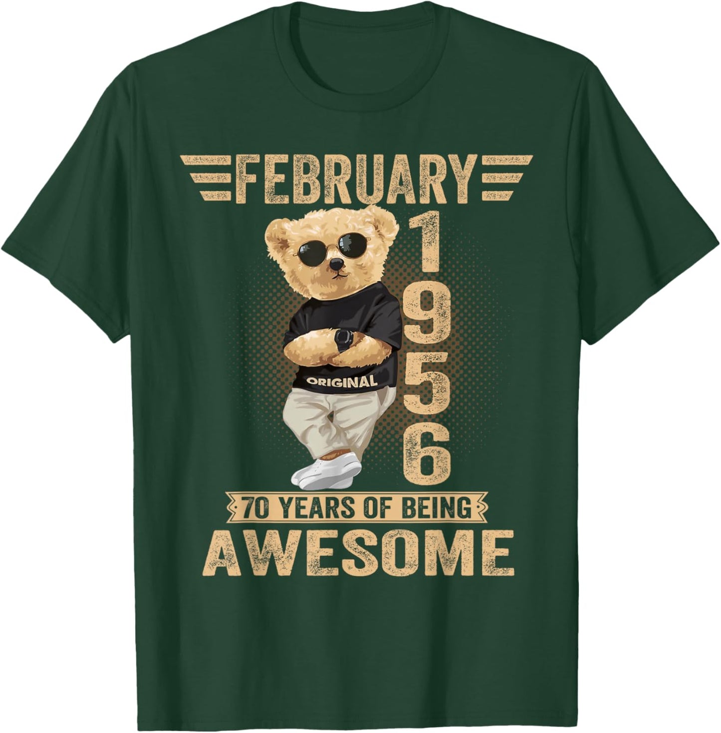 Awesome Teddy Bear 70 February 1956 T-Shirt - T-Shirt | Forest