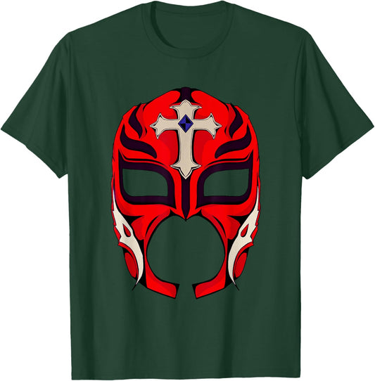 Mizorey Shop -Adults Kids Lucha-Libre , Black, Small, Short Sleeve, Wrestling, Cartoon Graphic, Casual T-Shirt - T-Shirt | Forest