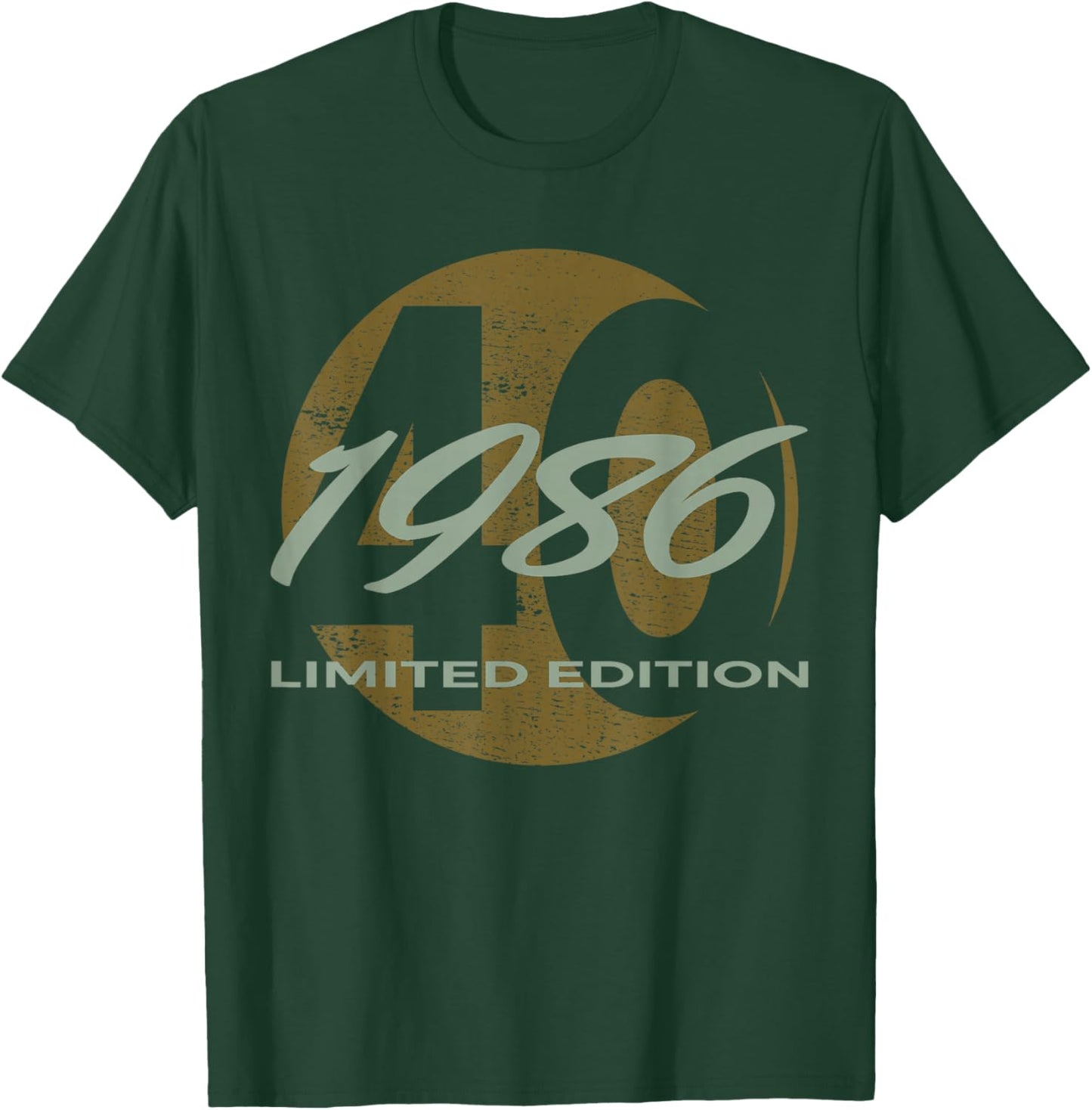 40th Birthday Man Woman 40 Years 1986 Funny Gift T-Shirt - T-Shirt | Forest