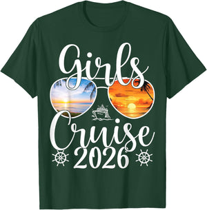 Girls Cruise 2026 Girls Cruise Trip 2026 Vacation T-Shirt - T-Shirt | Forest