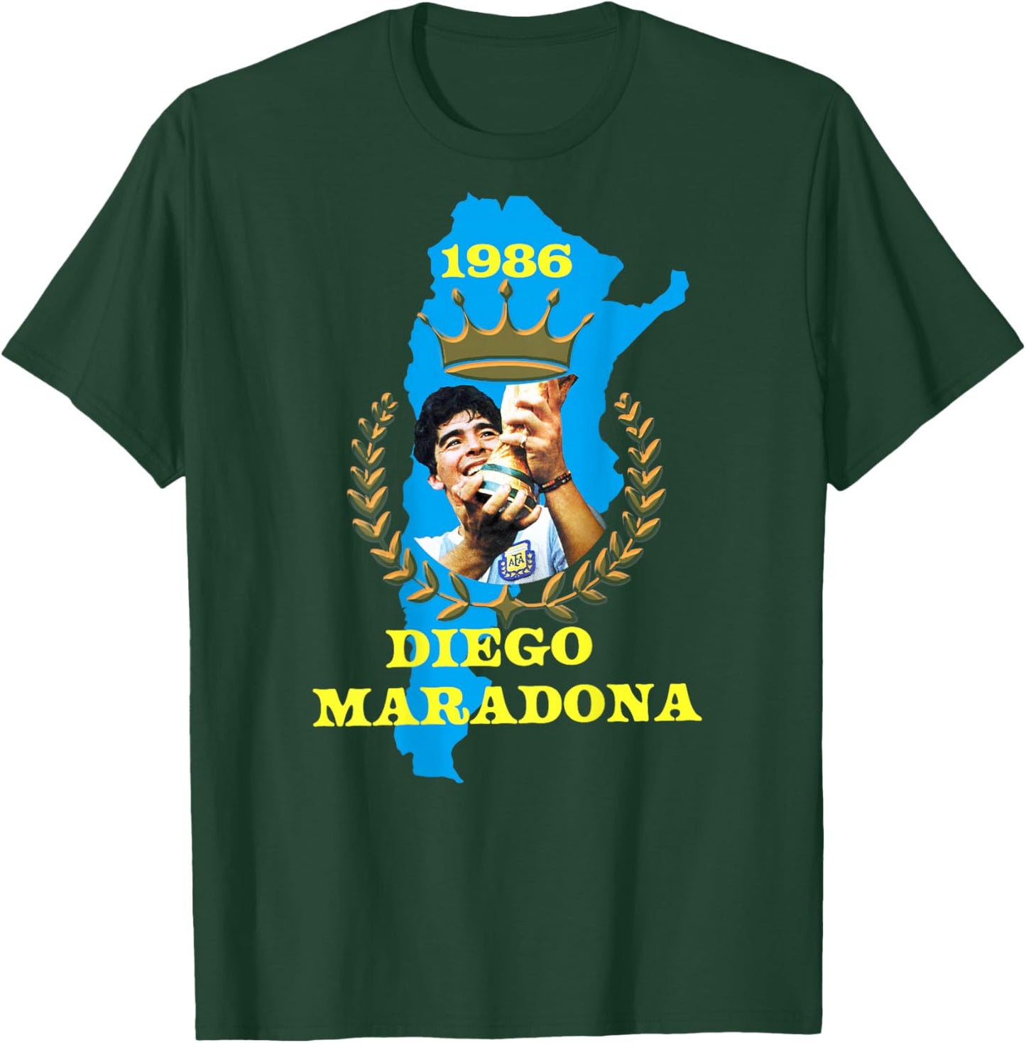 Diego Maradona_003_Back Printed T-Shirt - T-Shirt | Forest