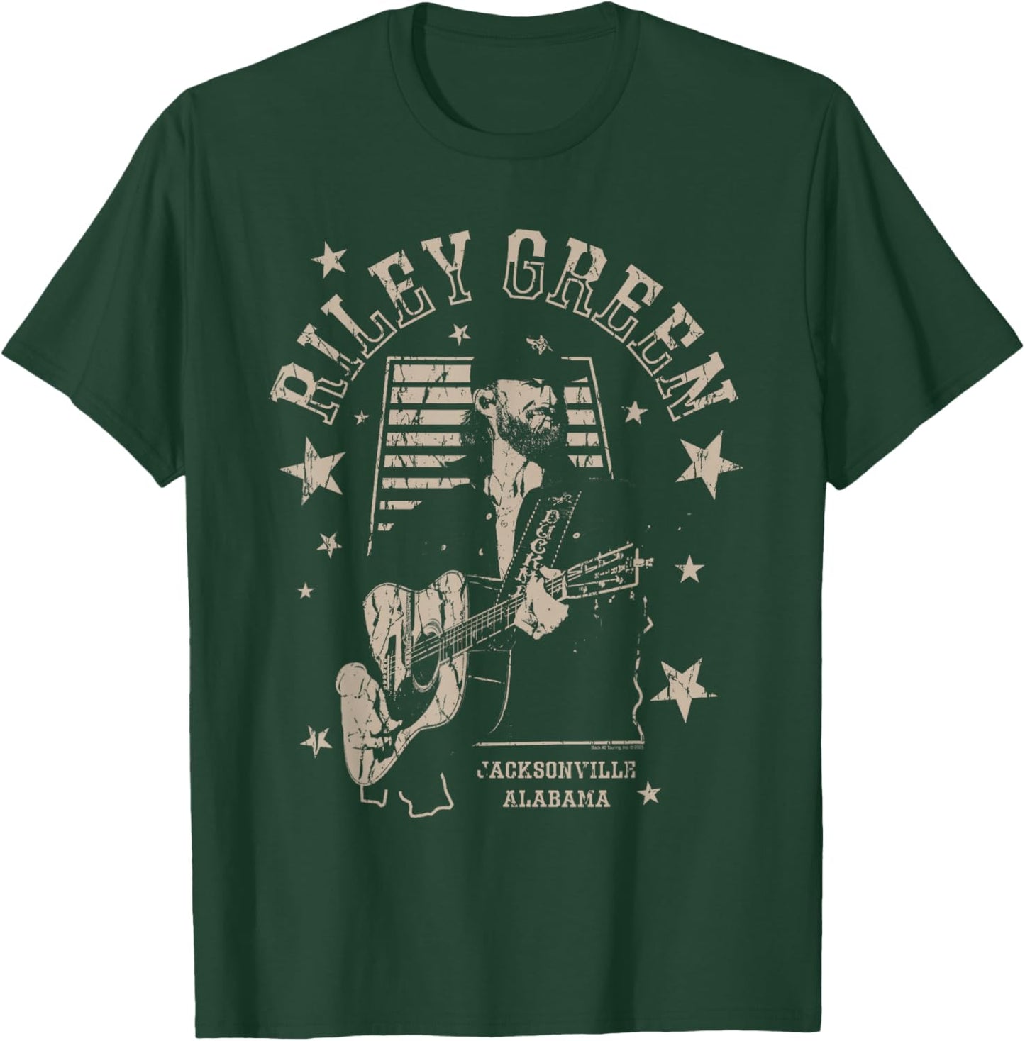 Riley Green Jacksonville Alabama Country Music Artist T-Shirt - T-Shirt | Forest