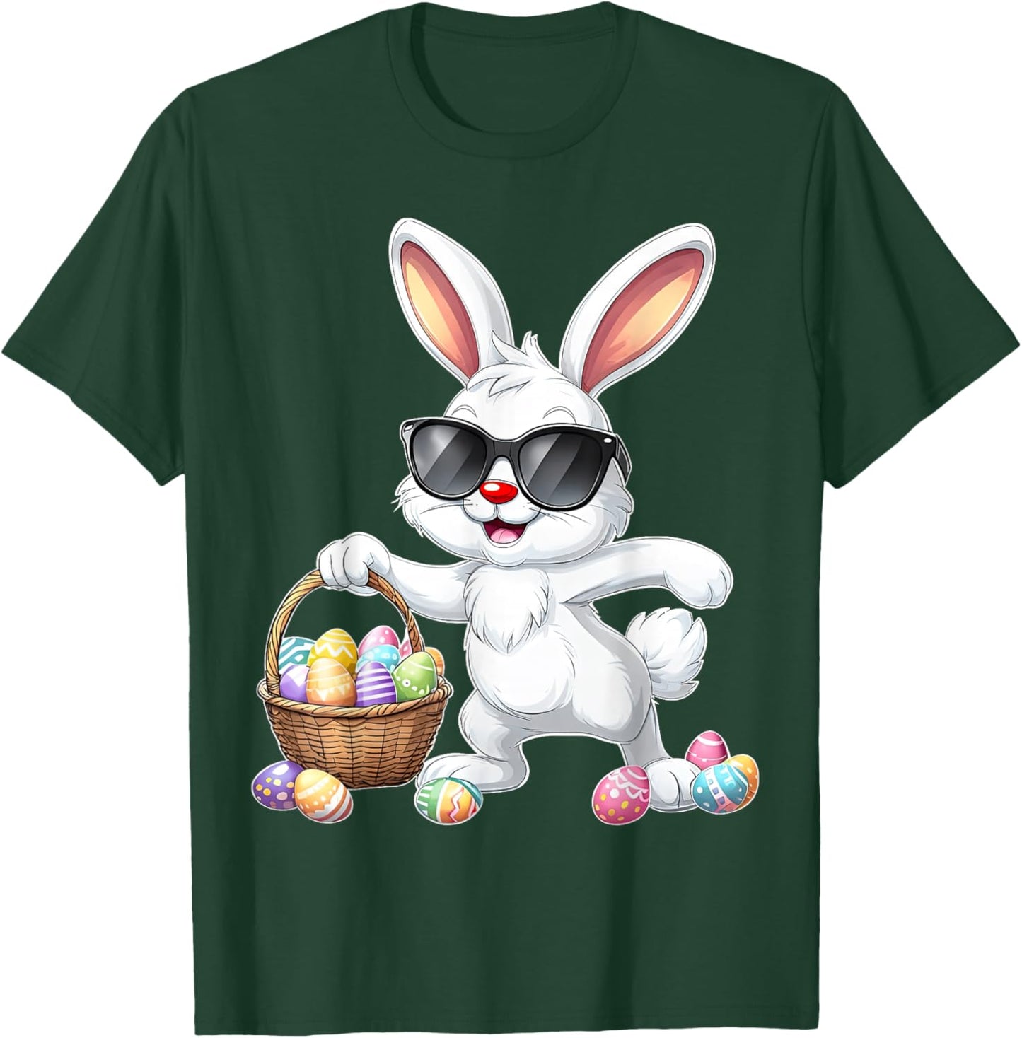 Lustiges Dabbing Bunny Ostern Happy Easter für Jungen Mädchen Erwachsene T-Shirt - T-Shirt | Forest
