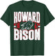 Howard Bison Vintage 90's Retro Navy Officially Licensed T-Shirt - T-Shirt | Forest
