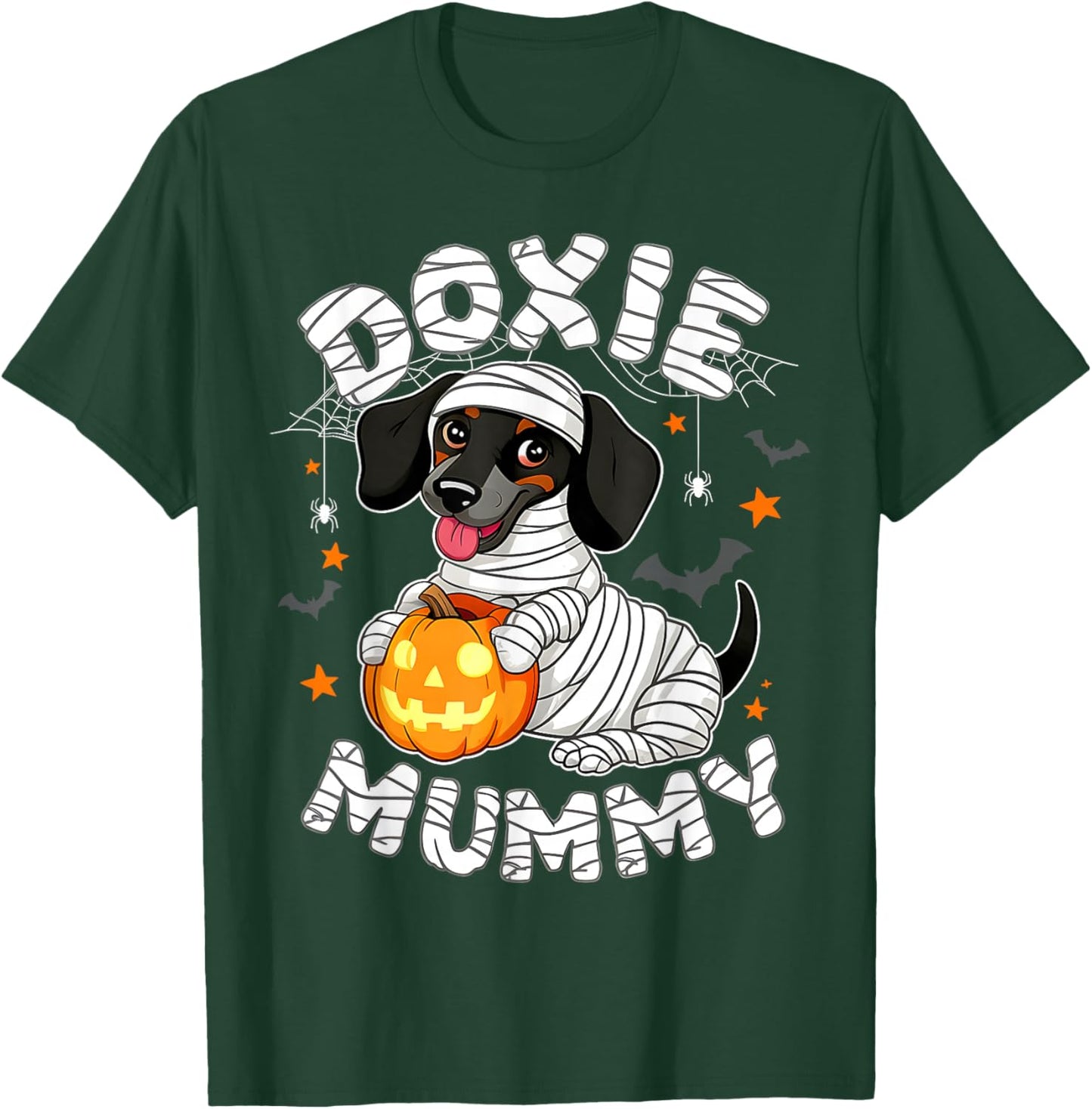 Halloween Costume Dachshund Dog Lover Doxie Mummy T-Shirt - T-Shirt | Forest