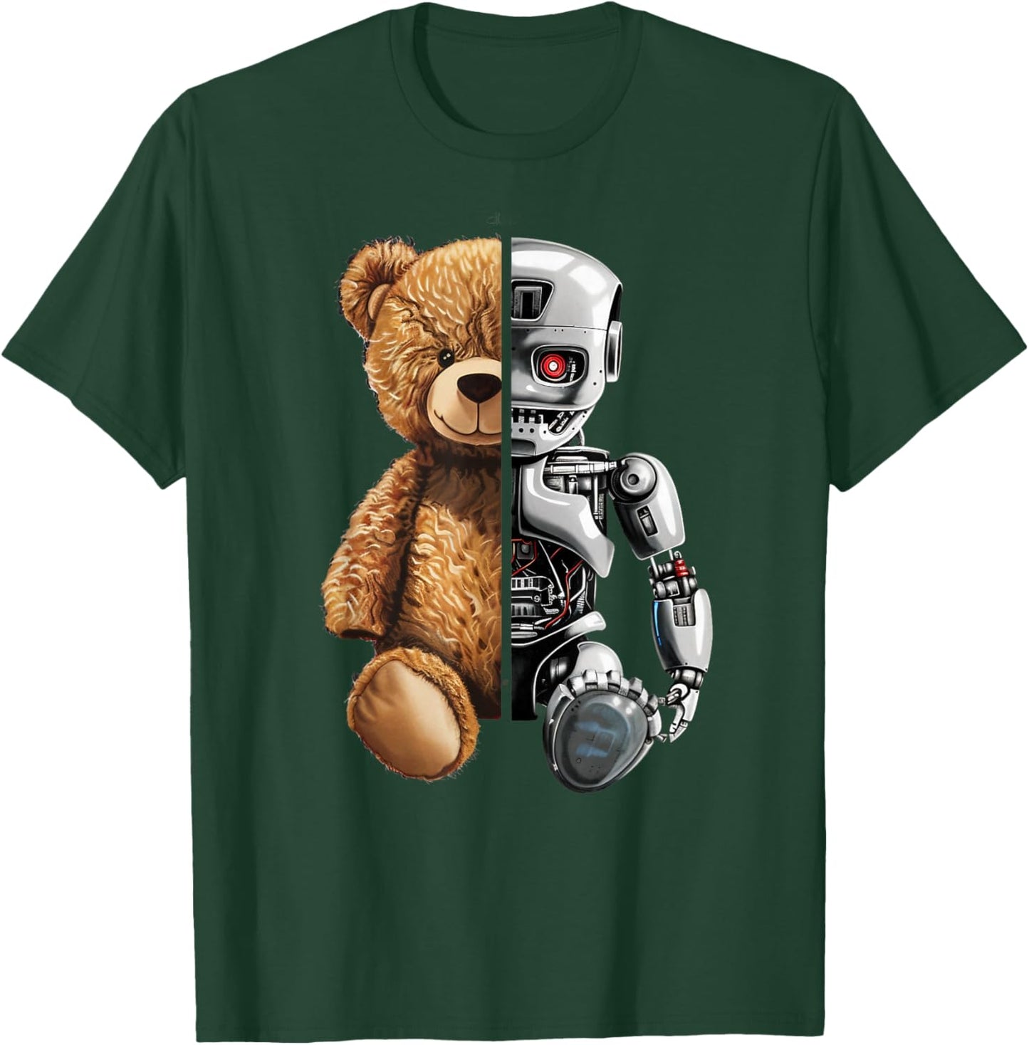Robotics Animal Lover Teddy Robot Bear Robots Art T-Shirt - T-Shirt | Forest