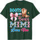 Boots or Bows Mimi Loves You Gender Reveal Party T-Shirt - T-Shirt | Forest